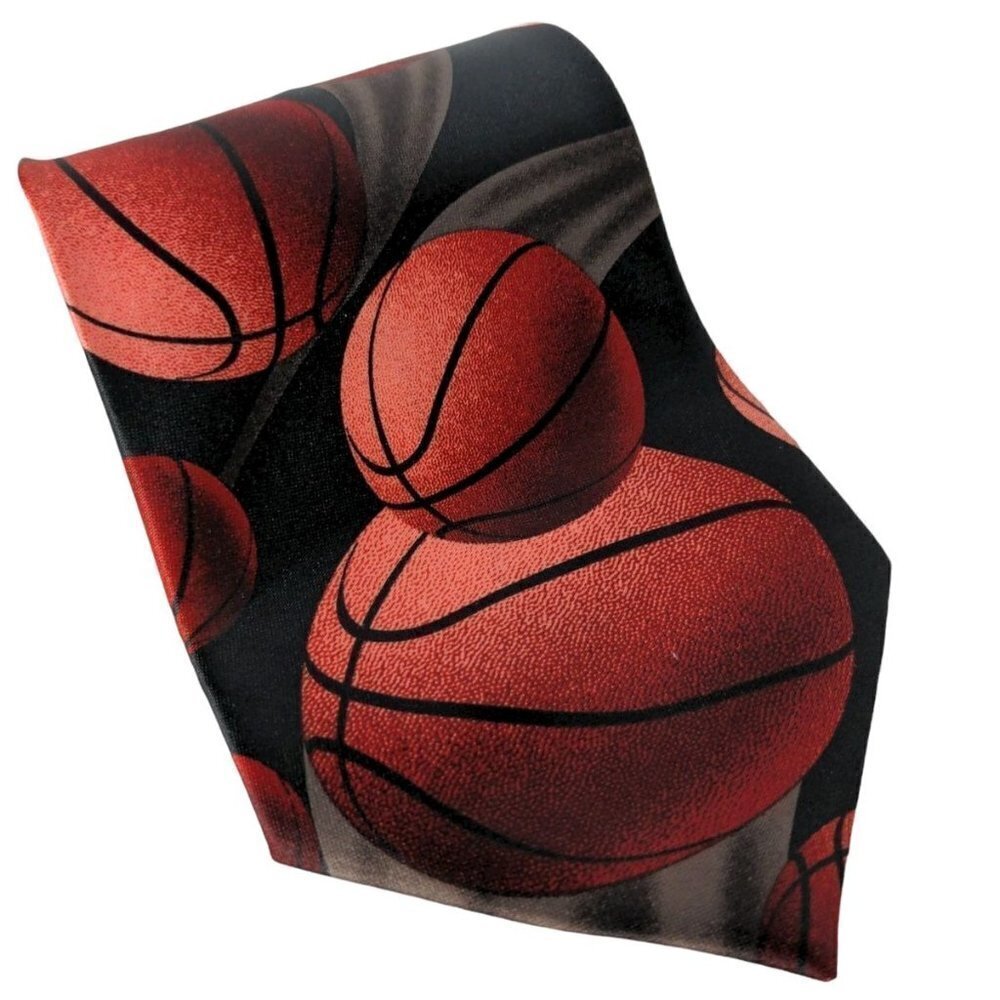 Ralph Marlin Basketball Sports Novelty Necktie